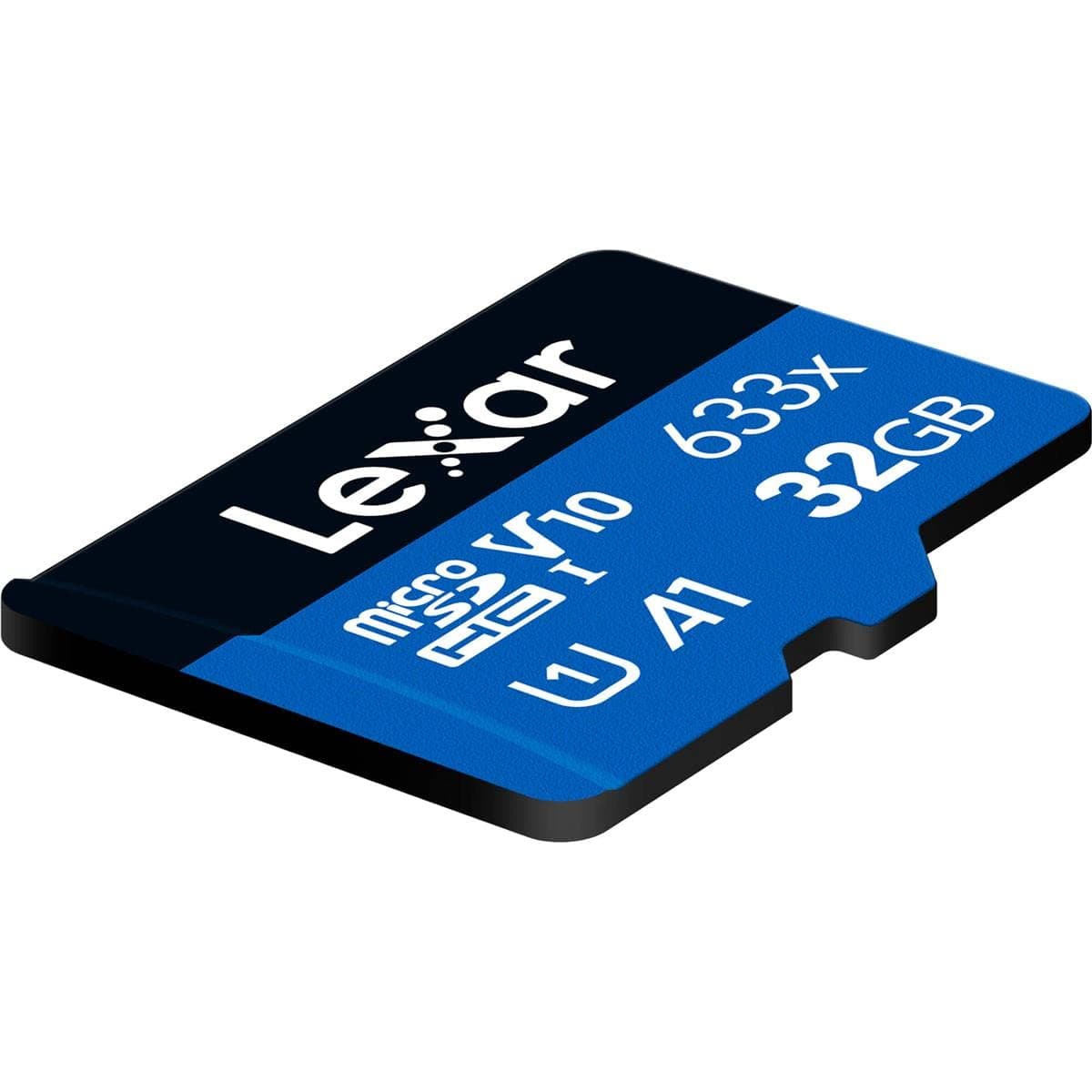 Lexar 32GB (2-Pack) High-Performance 633x micro SD Card w/ SD Adapter, UHS-I, C10, U1, A1, Full HD, 4K, Up To 100MB/s Read Memory Card, for Smartphones, Tablets, and Action Cameras (LMS0633032G-B2ANU)