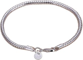 Bluelanss Bracelets for Women,Bracelet Thin Stylish Silver Plated Women Shining Bangle for Party,Gift for Birthdays Valentines Christmas (Silver F),One SIze