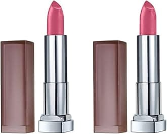 Maybelline New York Color Sensational Pink Lipstick, Matte Lipstick, Lust for Blush, 2 Count