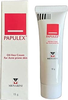 Papulex Oil-Free Cream For control oil and acne, For Men and Women (pack of 2)
