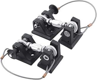 DV8 Offroad | Non-Locking Quick Release Pin Hood Hold Down with Patented Turnbuckle Design for Wrangler and Gladiator Models