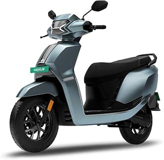 Ampere Nexus ST Electric Scooter by Greaves | 136 km IDC Range | 3.3 hr Fast Charging | Safe LFP Battery with 5-Year / 75,000 km Warranty | Colour: Steel Grey