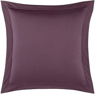 Yves Delorme Triomphe Iris Euro 26 x 26 in Sham - Extra Soft and Warm Luxury Sheets, 100% Natural Organic French Bed Linens - Breathable and Durable