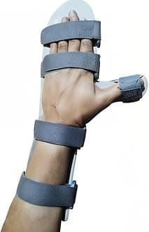 Wrist Hand Support Static Cockup Splint for Stroke, Paralysis, Arthritic Diseases, and Fractures (For Left Hand, S)
