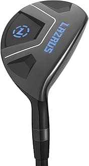 LAZRUS GOLF Premium Hybrid Golf Clubs for Men - 2,3,4,5,6,7,8,9,PW Right Hand & Left Hand Single Club, Graphite Shafts, Regular Flex
