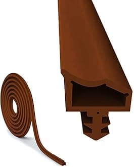 Premium Draught Door Seal 10m Brown