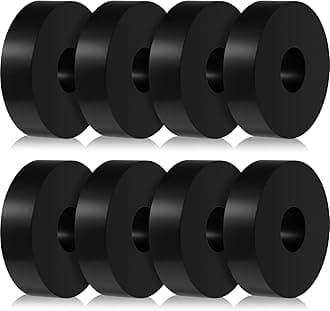 Treela 8 Pcs Rubber Isolation Pads 1.5 Inch OD 0.5 Inch ID 0.4 Inch Thick Mechanical Vibration Damping Pads Anti Vibration Isolation Pads Vibration Dampening Washer Rubber Isolator Washer