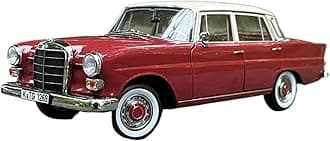 BOLYING 1 18 for Benz 200 1966 Luxury Classic Alloy Car Model Ornament Metal Simulation Toy Hobby Display Motor Vehicles Toys