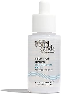 Bondi Sands Self Tan Drops - Light/Medium 30mL | Customisable Glow | Suitable for Sensitive Skin | Vegan + Cruelty Free|30ml/1.01 FL OZ