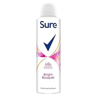 Sure Bright Bouquet 48h protection against sweat and odour Anti-perspirant Aerosol MotionSense technology deodorant 150 ml
