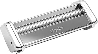 Marcato Pasta Machine Attachment, for Linguine, 3 mm Cut, Chromed Steel, Made in Italy, Compatible with Atlas 150 and Atlasmotor, Pasta Cutter Kitchen Accessory. Pasta Shape: Linguine