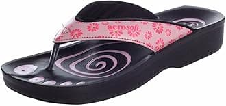 Aerosoft Women's Black Flip-Flops