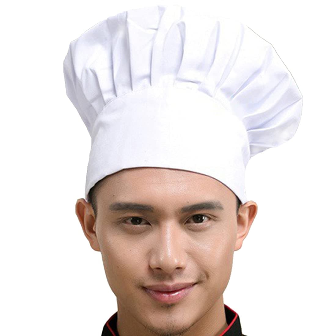 Hyzrz Chef Hat Adult Adjustable Elastic Baker Kitchen Cooking Chef Cap