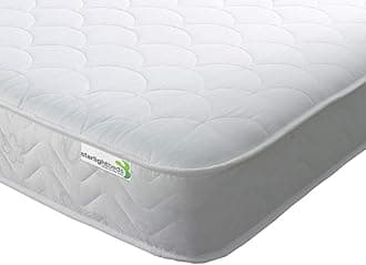 Starlight Beds European Single Mattress. Shell Design 90x200 Memory Foam Mattress with Springs. Soft, 18cm Deep, White. (90cm x 200cm)