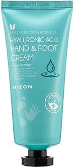MIZON Hand Cream for Dry Cracked Hands, Elbows, and Heels, with Hyaluronic Acid, Instant Hydration for Skin, Hydrating and Moisturizing for Soft Supple Hands, Light and Non-Greasy 100ml 3.38 fl oz