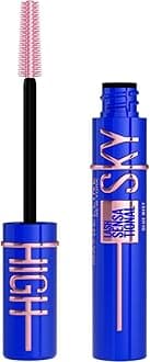 Maybelline Blue Mascara, Lash Sensational Sky High Volumizing & Thickening, Eyelash Lengthening, Flake-Free Formula, Washable Coloured Mascara Infused with Bamboo Extract, Colour: Blue Mist