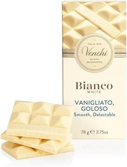 Venchi - White Chocolate Tablet, 100 g - Sweet and Creamy - Gluten Free