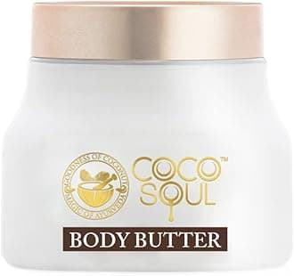 Coco Soul Body Butter | With Coconut, Shea Butter & Ayurveda |Intense Moisturization | Paraben, Silicones & Mineral Oil Free | 100% Vegan | 140g