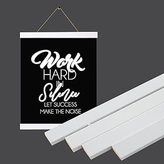 YK artwood Custom Canvas Prints With Your Photos 16X24 Inch 3 Pack, Personalized Pictures to Canvas for Lovers Family Kids Pet,With DIY Magnetic Poster Hanger Frame Wood White Color