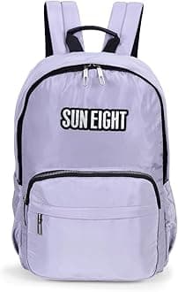 Reelay mee 18L Lightweight Daytrip & Daily Use Backpack | Spacious and Stylish Light Grey Backpack for School, Travel, Work, and Everyday Essentials