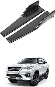 XZRTZ Universal Front Bumper Lip Kit, Car Front Bumper Spoiler Splitter Body Kit Side Skirt Front Bumper Protector Guard Scratch-Resistant fits Compatible with Fortuner