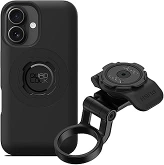 Quad Lock Stem Cap Mount (Adjustable) Bike Kit with iPhone 16 MAG Case