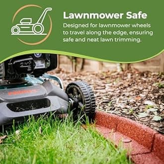 FlexiBorder 2m Terracotta Lawn Edging - Flexible Garden Edging Border for Grass Lawns - Pathways - Raised Borders - Artificial Grass - 2 x 1m Lengths