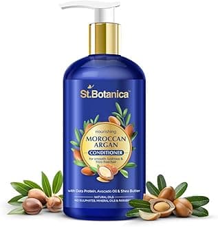 StBotanica Moroccan Argan Hair Conditioner - With Organic Argan Oil & Vitamin E (No Sulphate, Paraben) 300ml