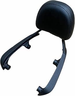 350 Backrest with Black Cushion for R.o.y.a l Enfild Meteor 350 Bike Heavy Pillion Backrest