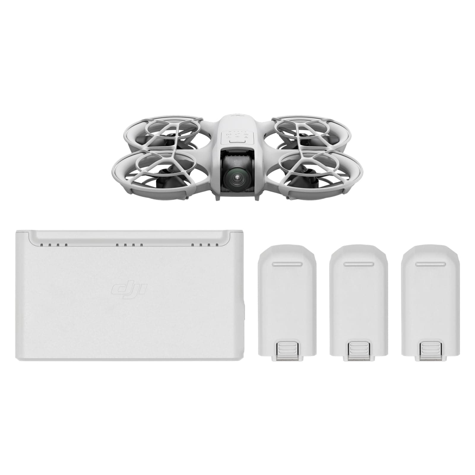 DJI Neo Three-Battery Combo, Mini Drone 4K UHD Camera for Adults, 135g Self Flying Drone That Follows You, Palm Takeoff, Subject Tracking, QuickShots, Stabilized Video (Controller-Free), Gray
