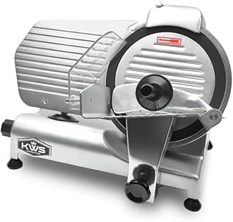KWS MS-10NT 320W Motor Electric Meat Slicer 10-Inch with 304 Stainless Steel ...