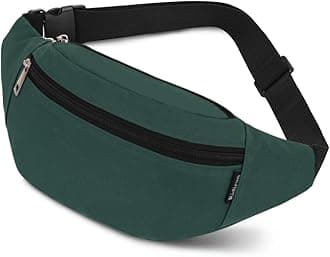 Bumbags and Fanny Packs for Men Women Hiking Running Travel Waterproof Waist Bag Walking Dog Outdoor Sport for Ladies Boys (Olive)