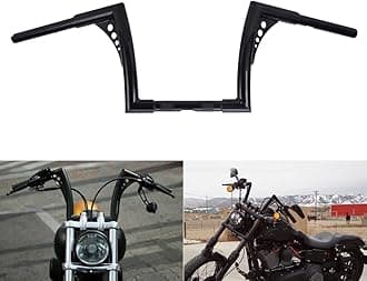 10”Rise 1" Inch 1-1/4" Motorcycle Handlebar Ape Hanger Bar Drag Handlebars Z Bars Drop Down For Harley Touring Chopper Sportster Racing