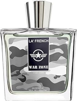 La French War Zone Perfume For Men, 100ml | Eau De Parfum | Premium, Long Lasting | Intense Fresh Masculine Fragrance | Suitable For Every Occasion