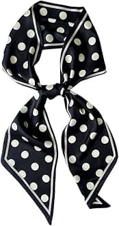 Silk Head Scarf for Hair Fashion Headwrap for Women Lightweight Neck Tie