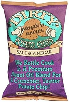 Dirty Potato Chips, Salt and Vinegar Bags, 2 Ounce
