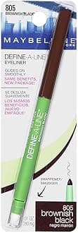 Maybelline New York Define-A-Line Matte Pencil Eyeliner, Brownish Black, 0.28g
