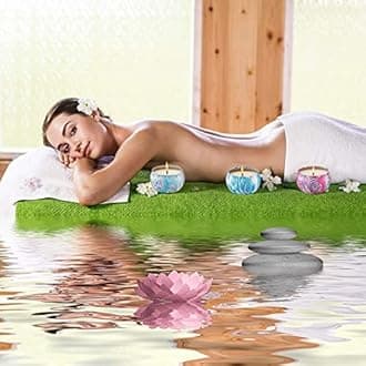 Onlywax 4 x 125 Grams Scented Candles, Soy Wax Aromatherapy Candle Gift Set for Women, Rose, Lavender, Vanilla, Lemongrass