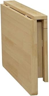 Square Folding Table, Wall Mounted Table Fold Down, Folding Wooden Table, Stable Sturdy Construction, Drop Leaf Tables For Small Spaces,40cm×80cm