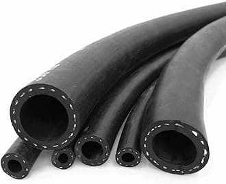 Reinforced Rubber Fuel Hose Pipe (1m, 8mm ID - 15mm OD), Textile Reinforced Rubber Hose Pipe, SAE J30 R6 Rated
