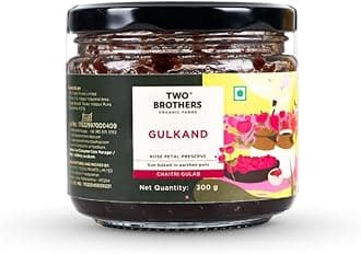 Natural Gulkand (300 G) | Rose Petal Jam Made Without Refined Sugar | Sweetened with Raw Honey & Mishri | Natural & Traditional Preserve | Desi Gulab Gulkand