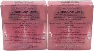 Bath and Body Works A Thousand Wishes WallFlower Fragrance Refill. 4 Pack 0.8 Oz