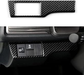 Headlight Switch Control Decal for Honda Civic 2016 2017 2018 2019 2020 2021 10th Gen Accessories ABS Carbon Fiber Interior Stickers