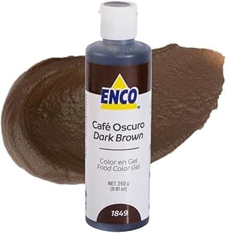 Food Coloring Gel Dark Brown 8.8 oz (250g) Concentrated, Vegan