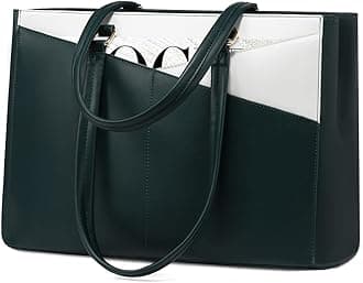 Laptop Bag for Women 15.6 Inch Tote Bags Waterproof Leather Briefcase Computer Women Business Office Work Bag