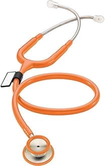 MDF MD One Stainless Steel Dual Head Stethoscope Orange (Vitamin)