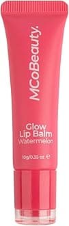 MCoBeautyGlow Lip Balm, Watermelon, Nourishing Tint for Luscious Lips, Vegan, Cruelty Free Cosmetics