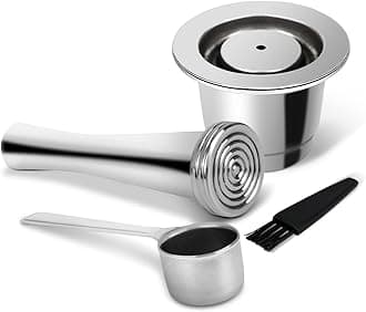 Reusable Coffee Pods, Stainless Steel Reusable Espresso Capsules Compatible with Nespresso Original Line (1 pack)