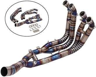 Exhaust System Slip On Motorcycle Headers Pipe Front Connector Tube For B&MW S1000RR 2019-2024 S1000R 2021-2024 Motorcycle Accessories(Titanium alloy 2)