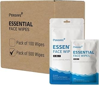 Essential Face Wipes Individually wrapped Sachet | 4-IN-1 | pH Balanced | Free from Alcohol, Paraben, Silicon |Pack of 500 Wipes